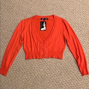 Trashy Diva red-orange crop sweater
